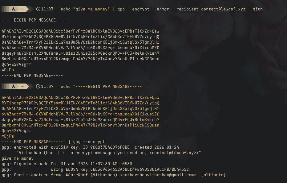 Decrypting plain text